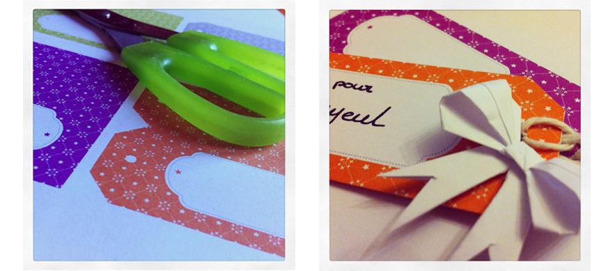 étiquette de noel à imprimer