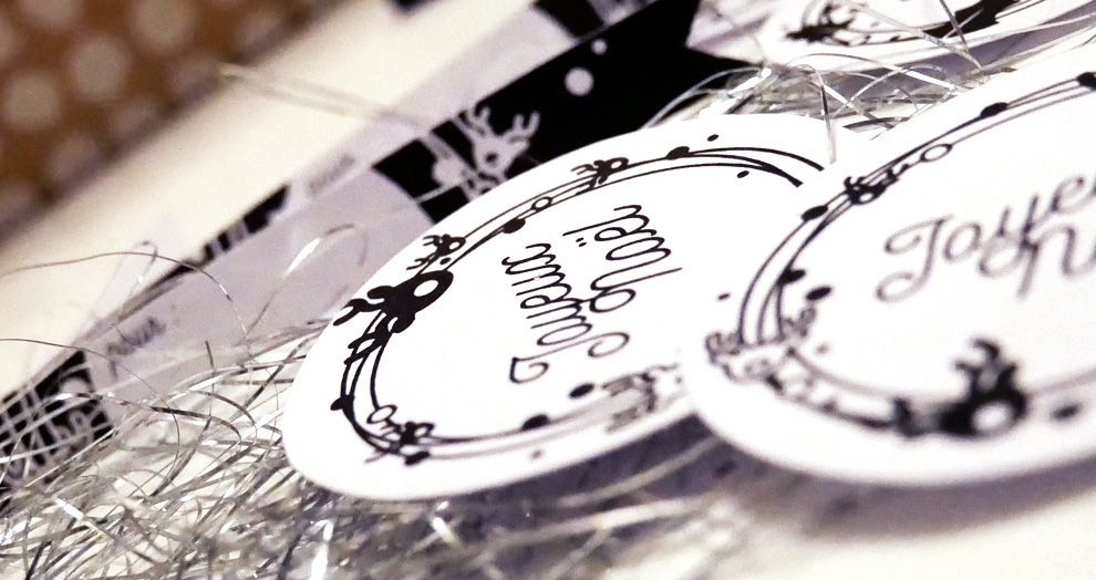 décorer paquet cadeau de noel