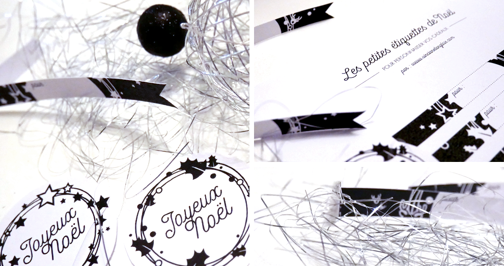 etiquettes de noel