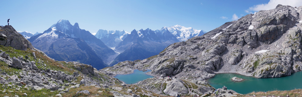 Panorama lac blanc chamonix