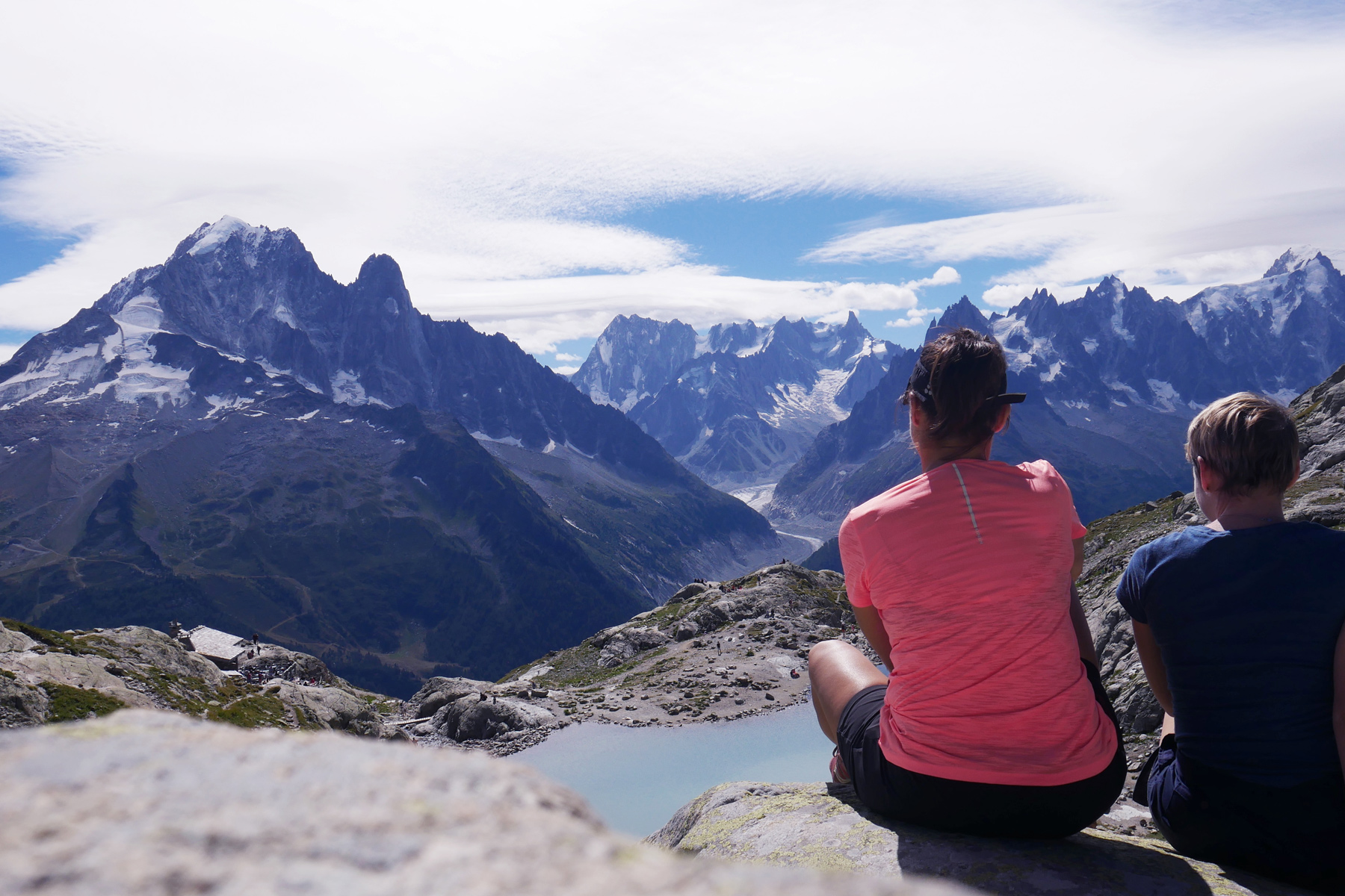 vue sur le lac blanc chamonix vue sur le lac blanc chamonix