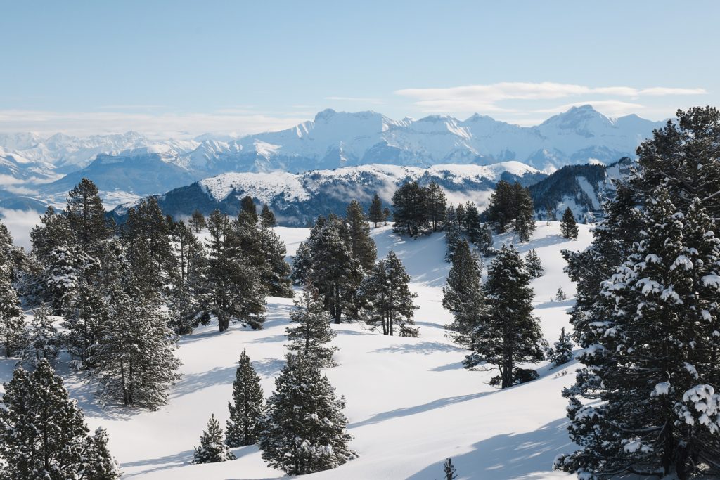 Trek hiver Vercors sur les Hauts-Plateaux enneigés